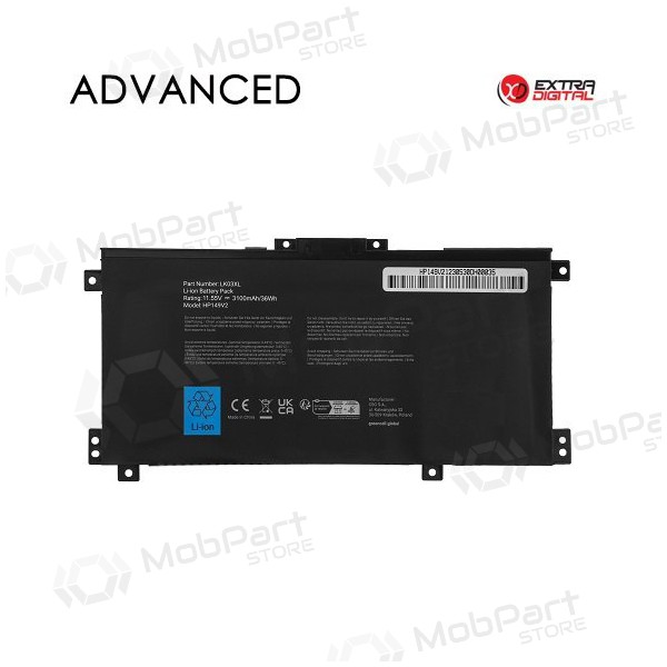 HP LK03XL, 3500mAh laptop battery, Advanced