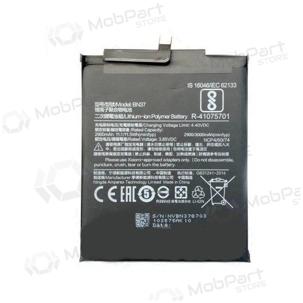 Xiaomi Redmi 6 / 6A (BN37) battery / accumulator (3000mAh)