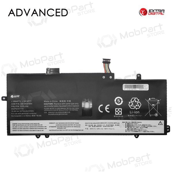 Lenovo L18M4P72, L18C4P71, SB10K97644, 3570mAh laptop battery, Advanced