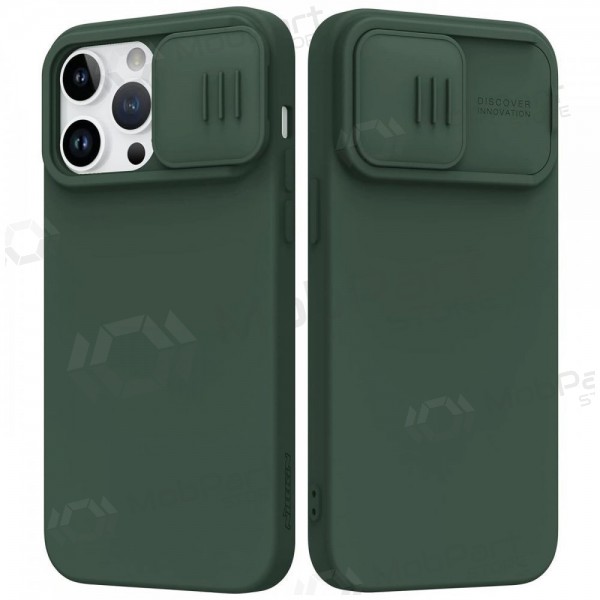 Apple iPhone 15 Pro case „Nillkin Silicone“ (dark green)