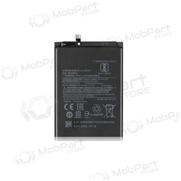 Xiaomi Redmi 9 / Redmi Note 9 battery, akumuliatorius (BN54)